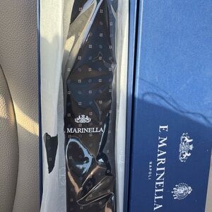 Navy Floral Silk Tie